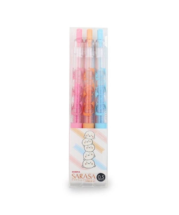 Mother garden しろたん サラサクリップ 0.5 ジェルボールペン ３本セット -