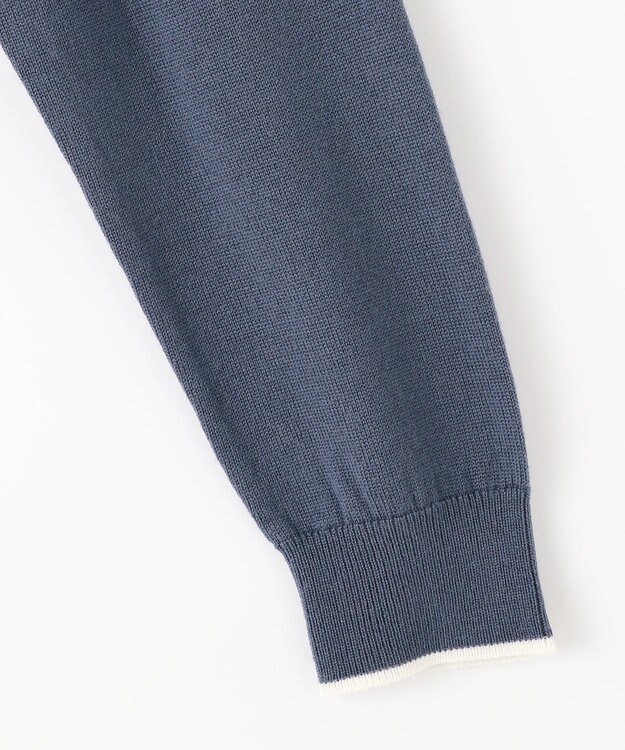 J.PRESS LADIES L 【洗える】アーガイル ツイン ニット ブルーグレー系