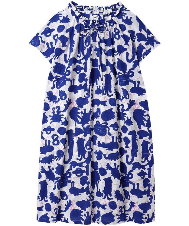 tsumori chisato SLEEP ツモリチサト ワンピース 綿100%(本体) ローン素材 4分袖 ロング丈 レディース UNT112 /ワコール アイボリー