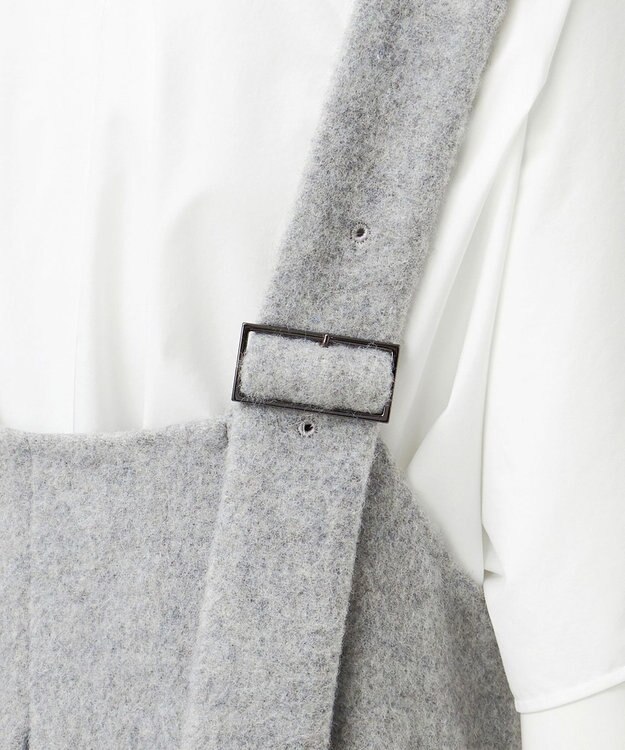 23区 【GOLD LABEL】シャギーウール ワンピース グレー系