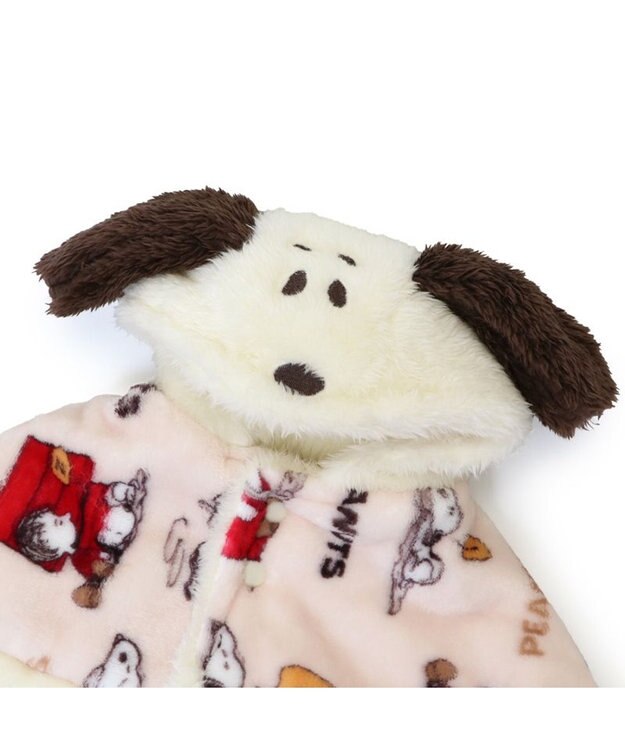 PET PARADISE スヌーピー 着る毛布  《うたたね柄》 中型犬 大型犬 ベージュ