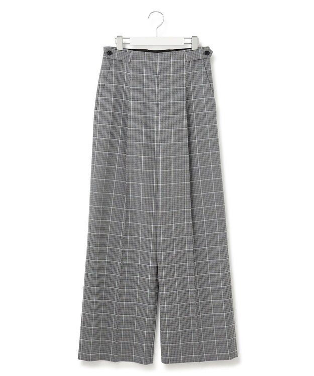 23区 【洗える】ガンクラブプレイドチェック パンツ グレーチェック