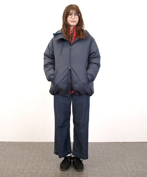 J.PRESS YORK STREET 【UNISEX】:ウールカシミヤ ハーフジップニット レッド系