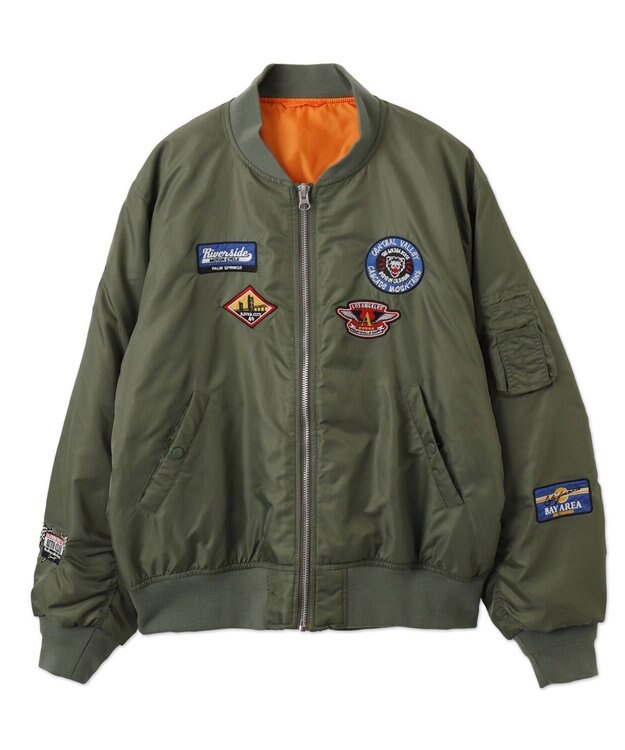 WEGO 【ユニセックス着用ITEM】パテッドワッペンMA－1 カーキ