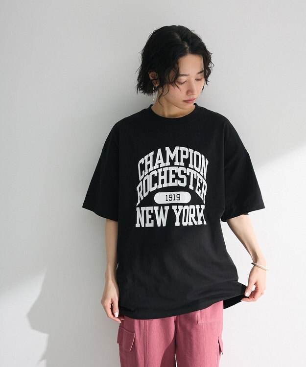 Green Parks ■Ｃｈａｍｐｉｏｎ　ロゴＮＹ　ＴＥＥ Black