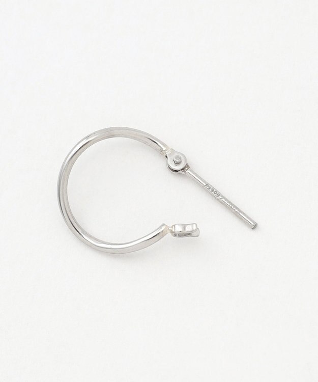 TOCCA 【WEB限定】PETAL HOOP PIERCED EARRINGS プラチナ ピアス プラチナ系