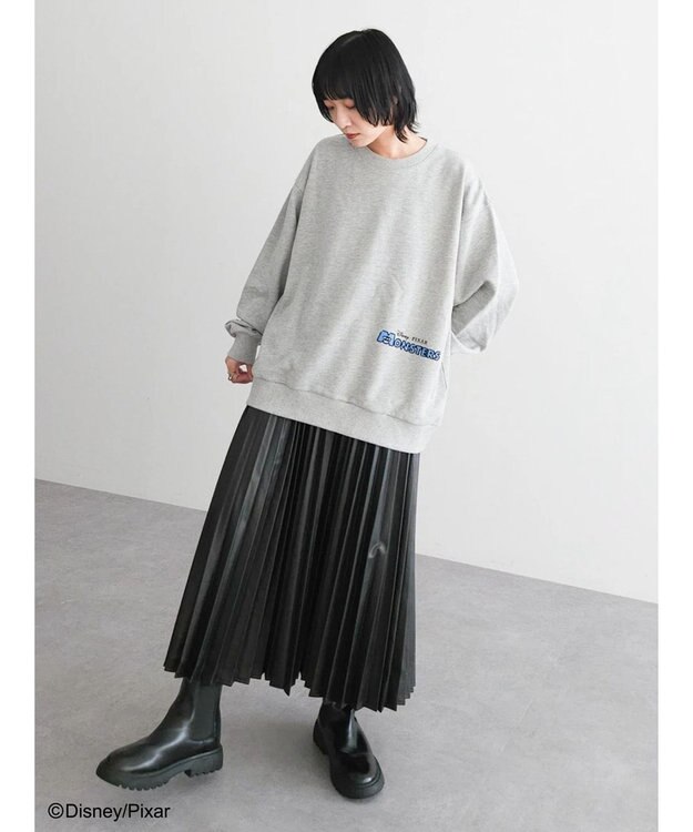 Green Parks モンスターズ・インク／バックプリントプルオーバー Gray Mixture