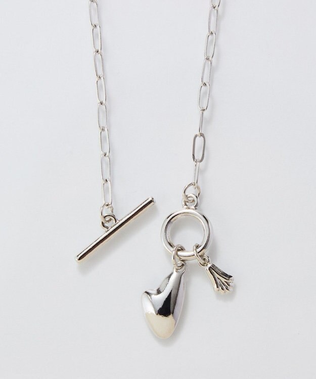 Phoebe ハートプレートチョーカーネックレス　シルバー/40cm シルバー