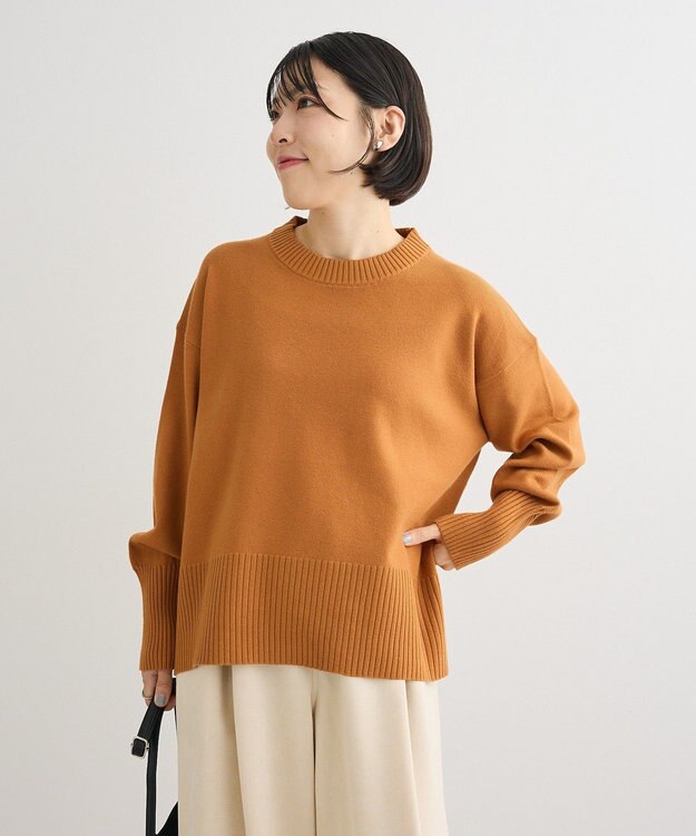 Green Parks ふわもっちニットプルオーバー Yellow