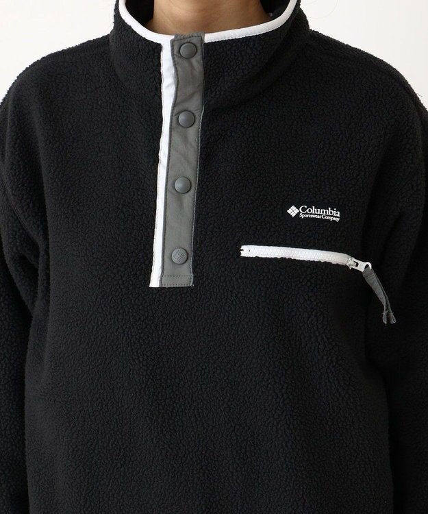 Columbia Columbia/ ウィメンズヘルベチアII クロップドハーフスナップフリース /コロンビア Black
