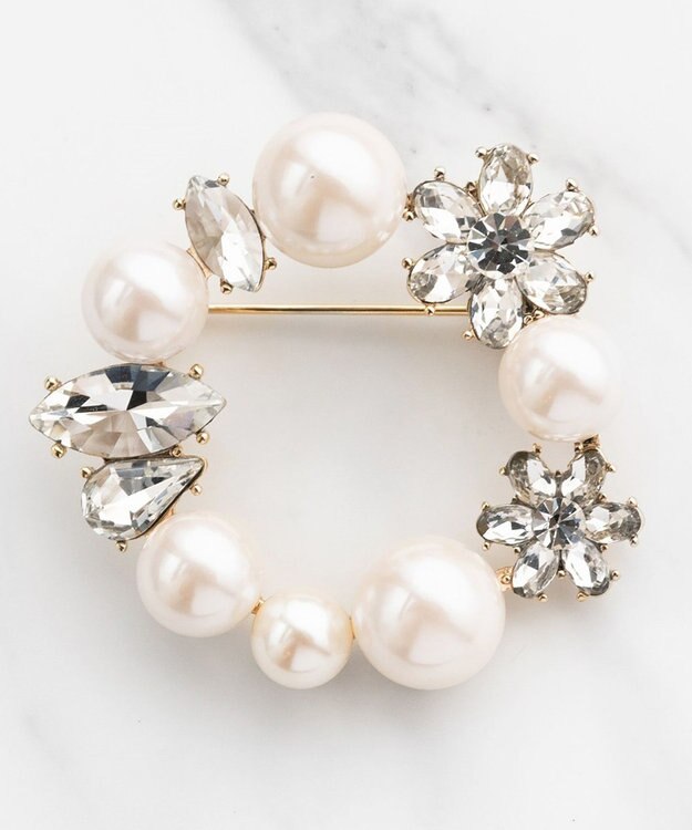 TOCCA BOUQUET BROOCH NECKLACE 2WAY ブローチネックレス ゴールド系