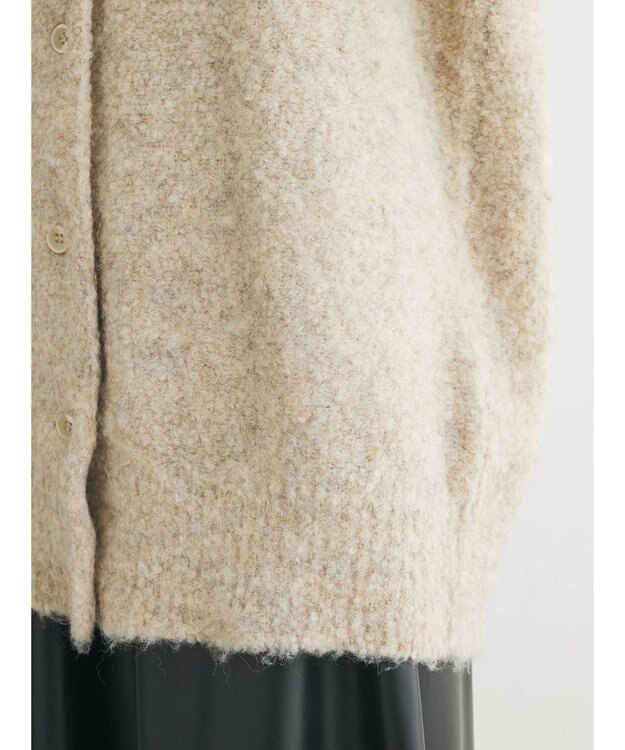 Green Parks ブークレゆるニットカーディガン Beige