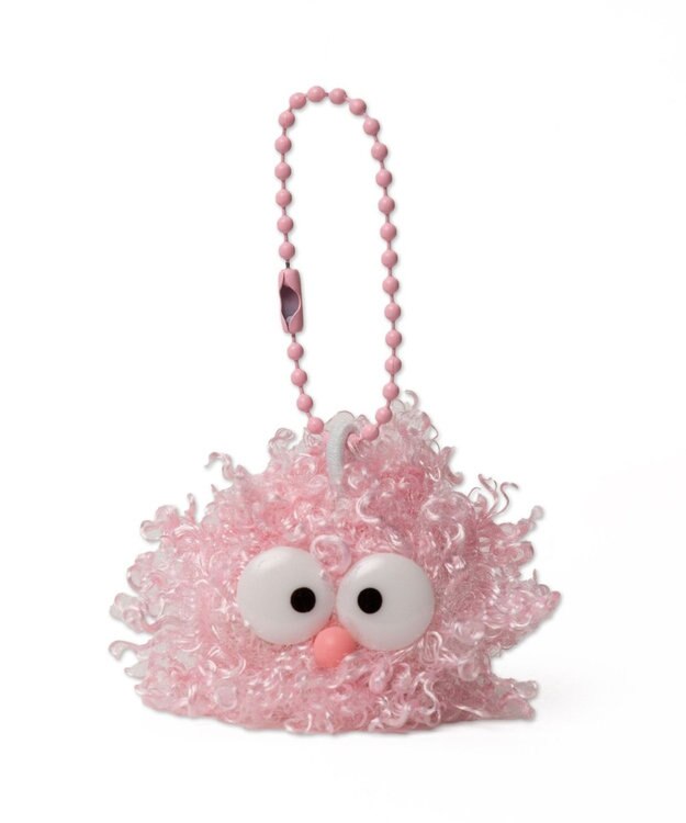 WEGO ミニポワポワモンスターぬいぐるみキーホルダー ピンク