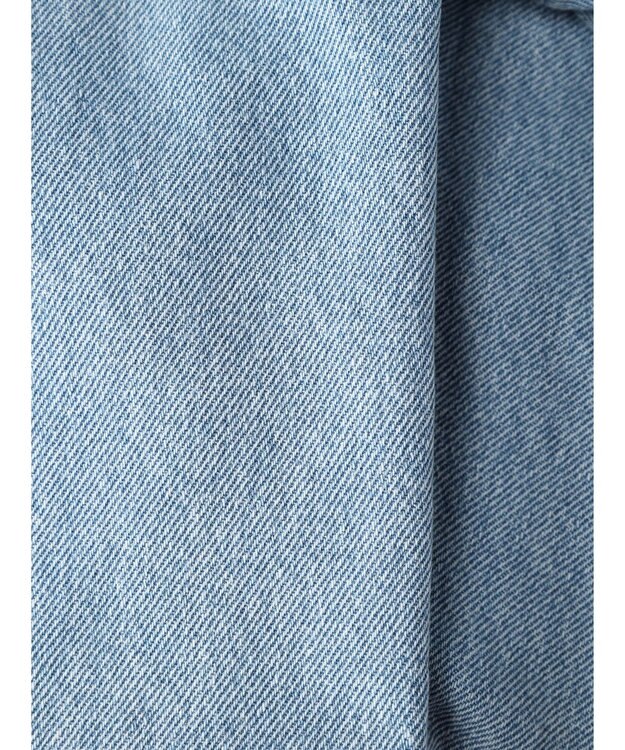 earth music&ecology フロントポケットフレアデニム Light Indigo