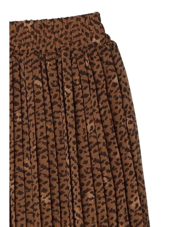 Green Parks シフォンＪＱアソートプリーツスカート Leopard