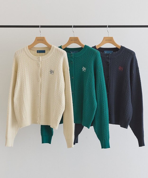 AMERICAN HOLIC 【BEVERLY HILLS POLO CLUB】ニットカーディガン Ivory