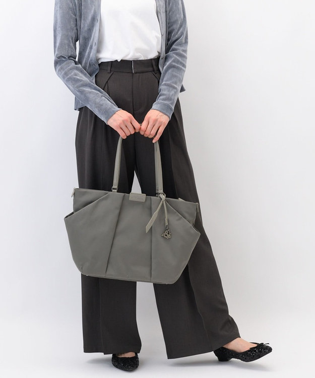 ACE BAGS & LUGGAGE W&.Day/Night スック トートバッグ A4 11.0インチタブレット 15186 ダブルアンドデイナイト グレー