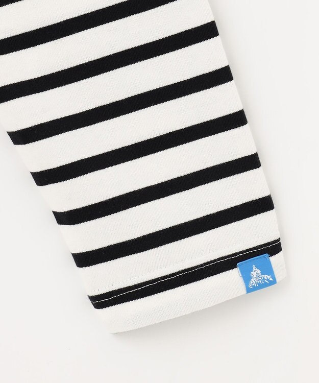 SHARE PARK LADIES 【UNISEX】ボートネックボーダーＴシャツ（S・Mサイズ） オフ×ブラックボーダー