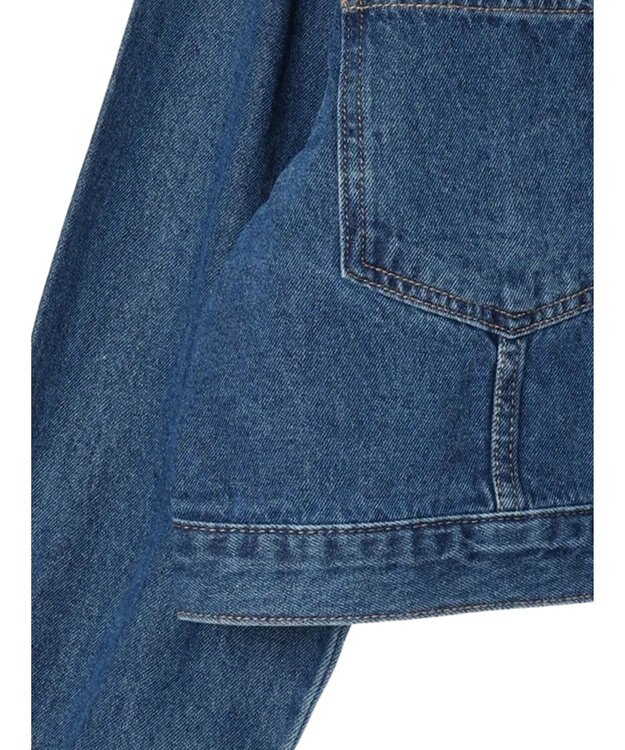 Green Parks ・Ｄｏｕｂｌｅ　Ｆｌａｇｓ　　フリルカラーＧジャン Indigo