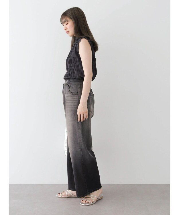 Green Parks ・Ｐｅｔｉｔ　Ｆｌｅｕｒ　ウェーブメロープルオーバー Charcoal Gray