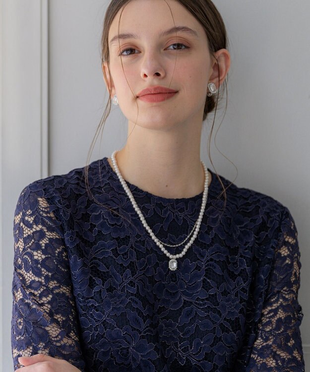 23区 【APPLAUDIR】ビジュートップ レイヤーネックレス シルバー系