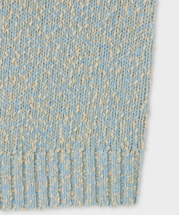 Paul Smith ブークレヤーン 半袖ニット カーディガン ライトブルー