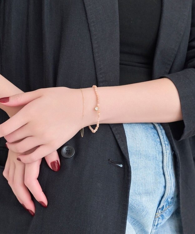 Phoebe ウィスパーストーンブレスレット　ピンク/天然石 ピンク