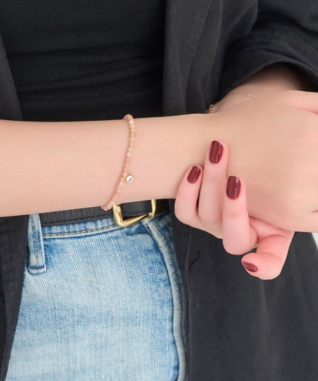 Phoebe ウィスパーストーンブレスレット　ピンク/天然石 ピンク