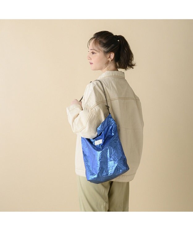 ACE BAGS & LUGGAGE W&.Day Night メル ポケッタブルバッグ Sサイズ 11781 ダブルアンドデイナイト メタリックブルー