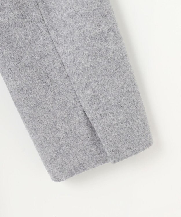 J.PRESS LADIES L Super150sAZAMIビーバー スタンドカラー コート グレー系