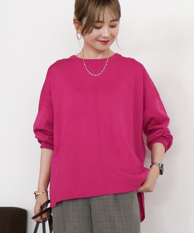 AMERICAN HOLIC センターシームラウンドニットプルオーバー Pink