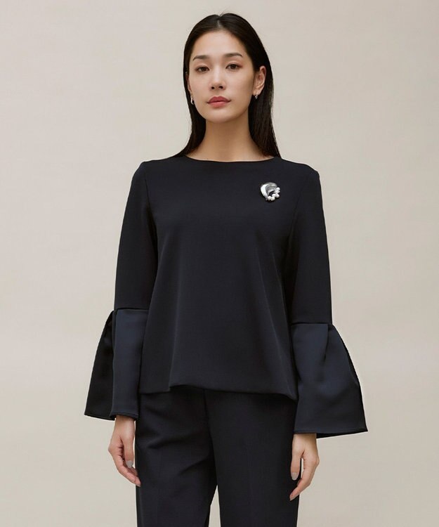 ICB ブローチネックレス シルバー系