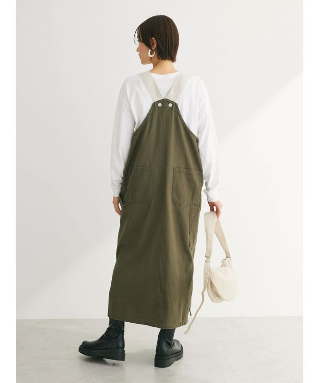 Green Parks ・ＳＵＧＡＲ　ＳＰＯＯＮ　ペインターサロペットスカート Khaki