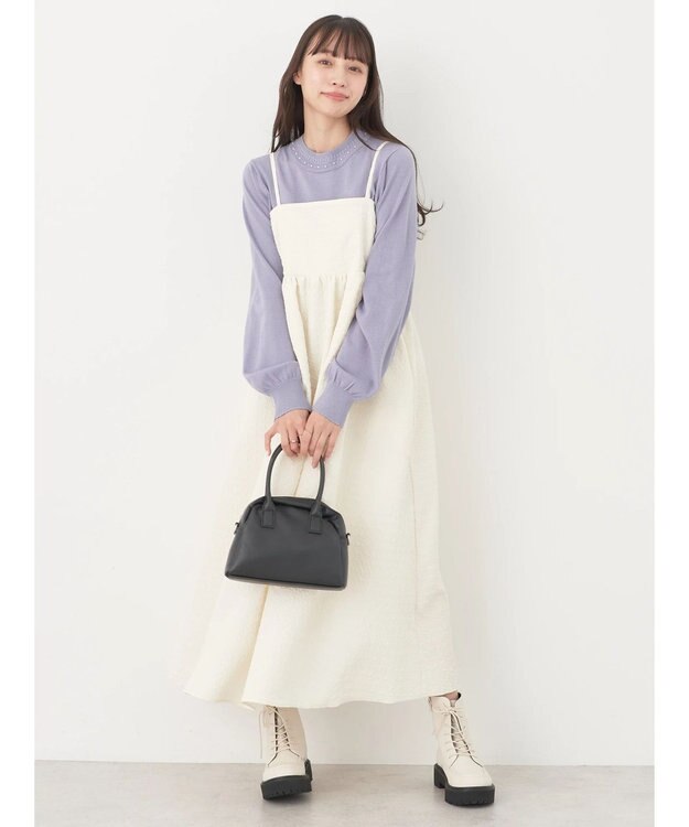 earth music&ecology バックオープンキャミワンピース Ivory