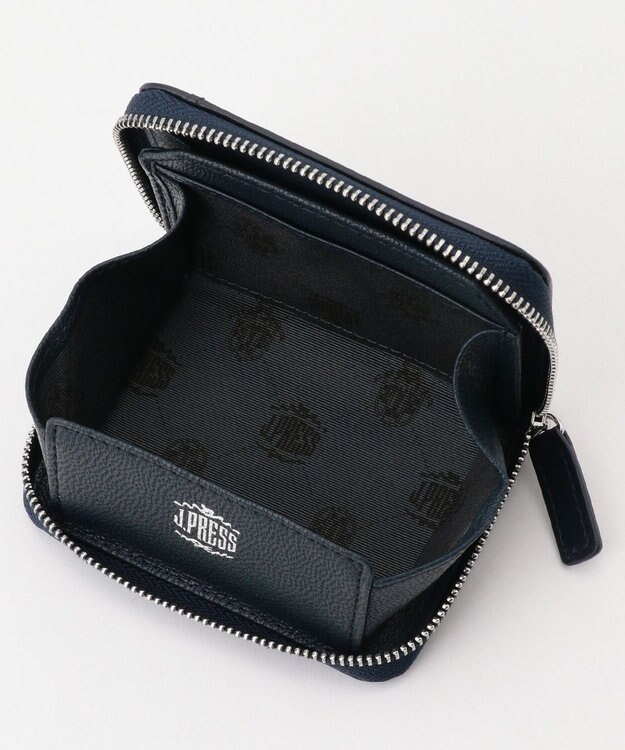 J.PRESS MEN 【MORPHO×J.PRESS】シープゴート 小銭入れ(BOX型) ネイビー系