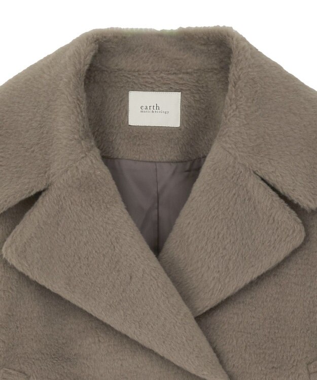 earth music&ecology シャギーショートコート Beige