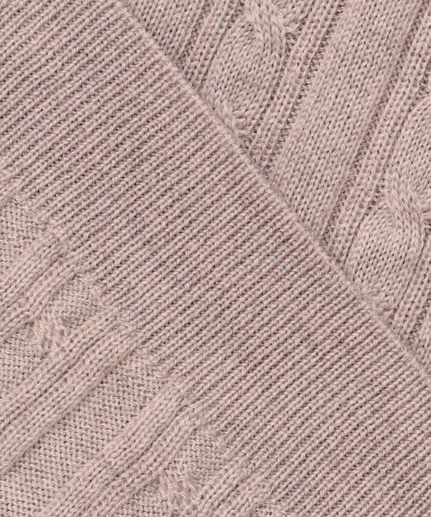 J.PRESS LADIES 【洗える】KNIT BASIC クルーネック カーディガン トップベージュ系