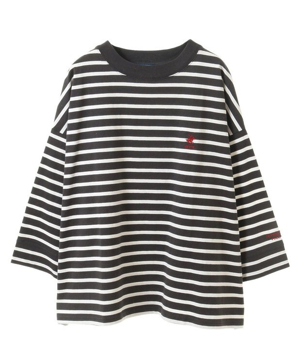 CRAFT STANDARD BOUTIQUE 【別注】BHPC/刺繍ワイドスリーブTEE Border Black