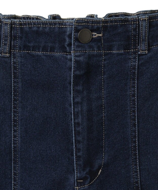 Green Parks ＧＵＭストレッチパネル切り替えデニムパンツ Black