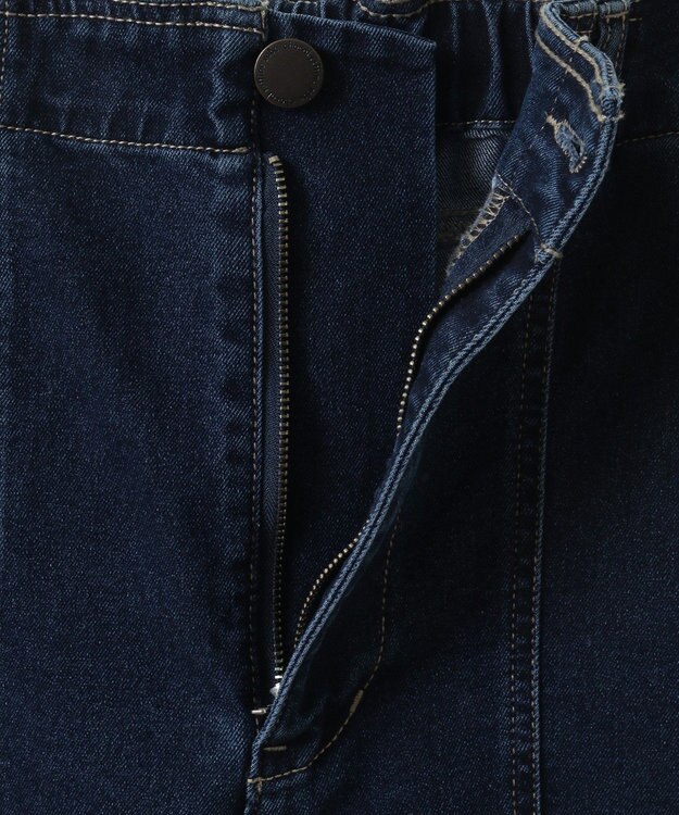 Green Parks ＧＵＭストレッチパネル切り替えデニムパンツ Black