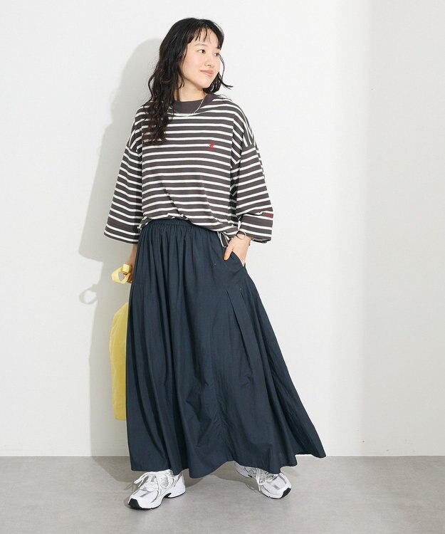 CRAFT STANDARD BOUTIQUE 【別注】BHPC/刺繍ワイドスリーブTEE Border Black