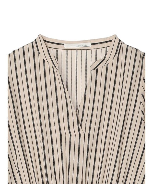 Green Parks ・ＥＬＥＮＣＡＲＥ　ＤＵＥ　ドビーストライプワンピ Beige