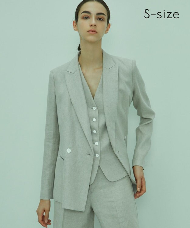 BEIGE， 【S-size】BURDOCK / ダブルジャケット Flax