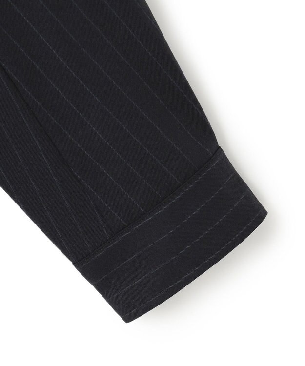 JOSEPH HOMME SAXONY PINSTRIPE ZIP UP JACKET ネイビー系1