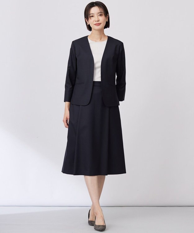 J.PRESS LADIES L 【WEB限定カラーあり・洗える】スムースジャージー カットソー グレージュ系