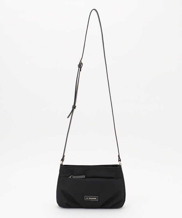 LA BAGAGERIE ポリエステルキャンバス　タックポシェット ブラック