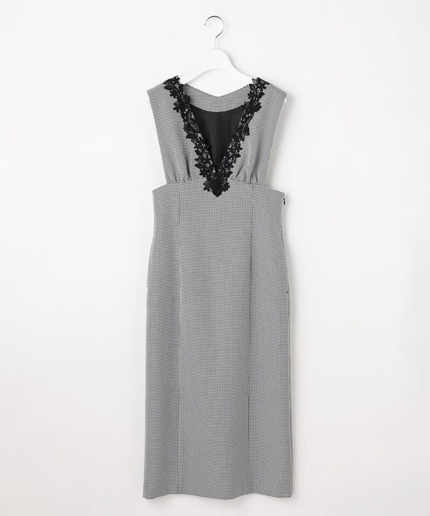 Feroux 美シルエットレース ジャンパースカート ホワイト系2