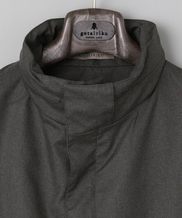 GOTAIRIKU 【帝人】SOLOTEXラミネートスタンドカラー コート グレー系