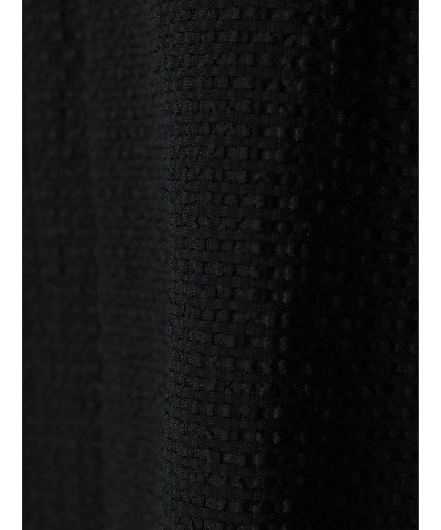 Green Parks 異素材レイヤードノースリーブブラウス Black