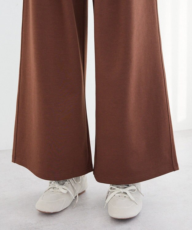 CRAFT STANDARD BOUTIQUE ダンボールニットタックパンツ Brown